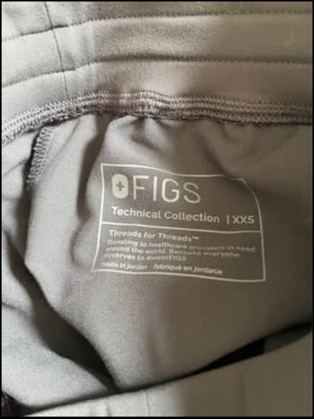 Figs Medical Scrub Set with Red Drawstring Detail - Picture 7 of 7